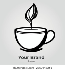 Professional Tea Logo Vector for Branding