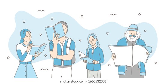 Professional teamwork web banner vector template. Friendly office staff, business company website landing page concept. Successful team, cheerful people group outline illustration with text space