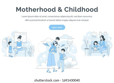 Professional teamwork web banner vector template. Friendly office staff, business company website landing page concept. Successful team, cheerful people group outline illustration with text space