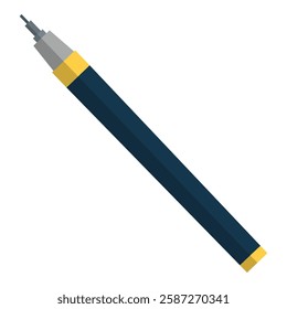 Professional technical pen with sharp tip for designer and architects, isolated on white background