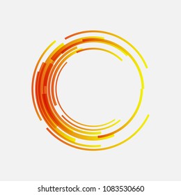 Professional technology background. Gbstract futuristic sign concept. Geometric logo template.