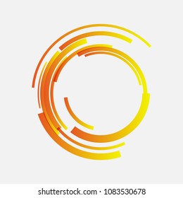 Professional technology background. Gbstract futuristic sign concept. Geometric logo template.