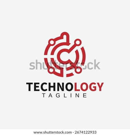 Professional technology logo design with minimal futuristic style for corporate branding
