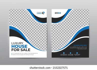 Professional template vector design for Real Estate or Architect Purpose. Real Estate booklet and catalog