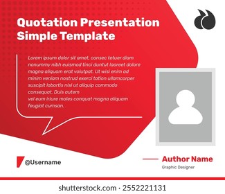 Professional testimonial and quotation presentation modern social media template