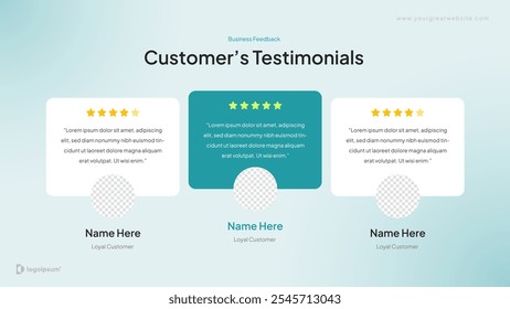 Professional Testimonial Or Quotes Slides Template
