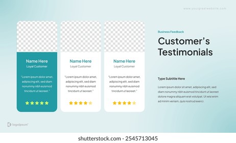 Professional Testimonial Or Quotes Slides Template
