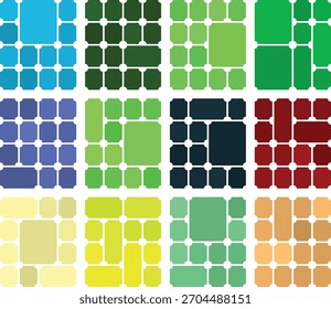 Fondos de la rejilla de Bento del estilo del boleto de Profesional para las ilustraciones digitales