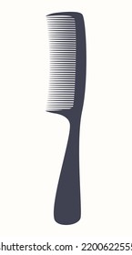 Professional tools for haircut barbershop, hair brush comb, beauty salon barber accessory, lat vector illustration. Hairdresser tools. Cartoon hairdresser accessories icon