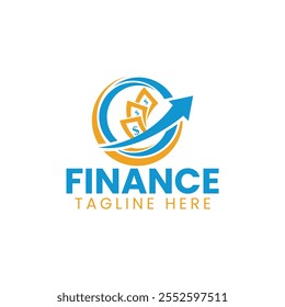 Professional Trading Logo Design with Chart and Arrow Elements for Finance and Investment Businesses