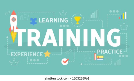 Professional training concept. Idea of education and coaching. Personal development and growth. Vector flat illustration