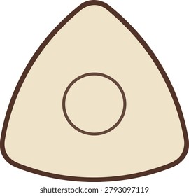 Professional triangular tailor chalk piece used for marking fabric patterns, cutting lines, and alterations on textiles.