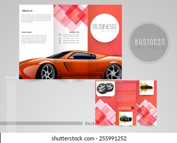 Professional trifold brochure, catalog and flyer template for business purpose.