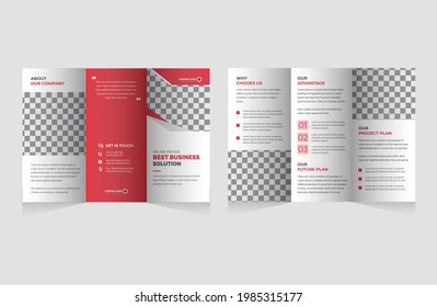 Professional Trifold Brochure Template Design