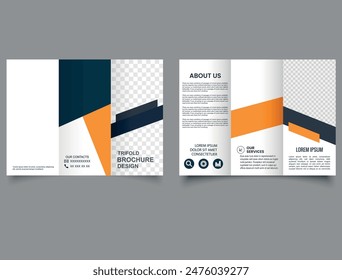 Professional trifold Business Postcard, Creative Junk Removal ads, trash removal banner design template. Vector illustration