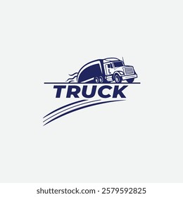 Professional Trucking Company Emblem vector logo
