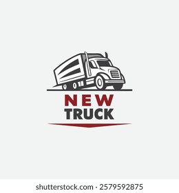 Professional Trucking Company Emblem vector logo
