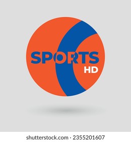 Professional TV Channel Logo Design Concept vector illustration