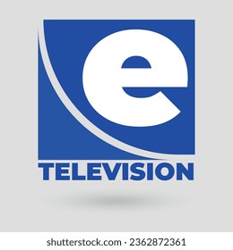 Ilustración vectorial del logotipo de canal de TV profesional	
