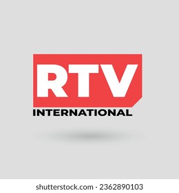 Professional TV Channel Logo Design Concept vector illustration