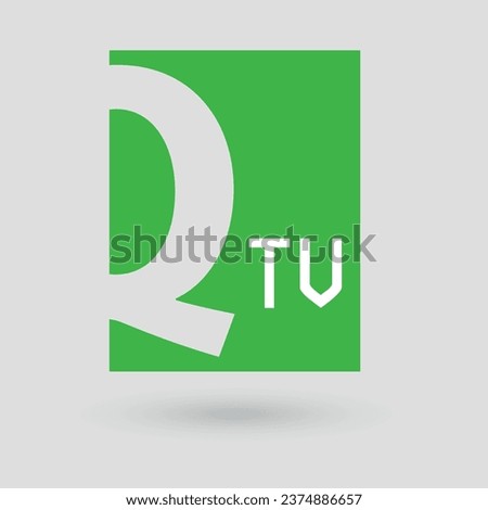 Professional TV Channel Logo Design Concept vector illustration