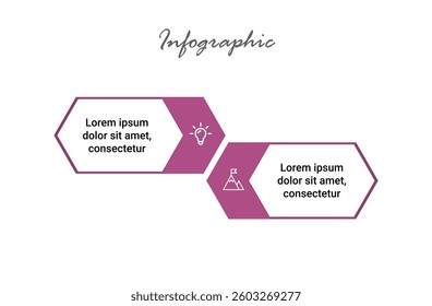 Professional Two-Step Infographic for Creative Design Process and Marketing Materials