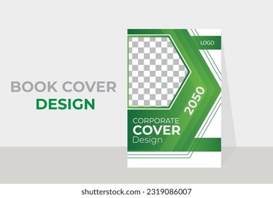 Professional unique concept geometric shape abstract cover design for annual business report and brochure template. Corporate Book Cover Design Template