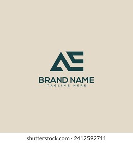 Professional unique letter AE EA monogram logo design template. Initials Business logo.