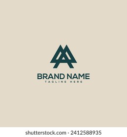 Professionelle, einzigartige Buchstaben MA AM Monogram Logo Design Vorlage. Initials Business-Logo.