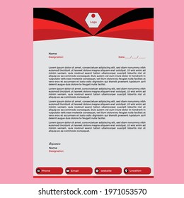 Professional and unique Letterhead template Design 