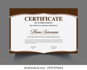 Professional unique modern Certificate design template