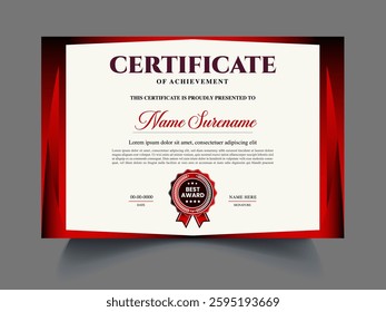 Professional unique modern Certificate design template