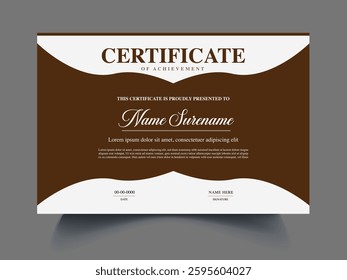Professional unique modern Certificate design template