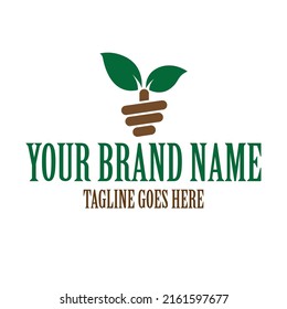 Plantilla de logotipo profesional, único y moderno para la empresa ecológica
