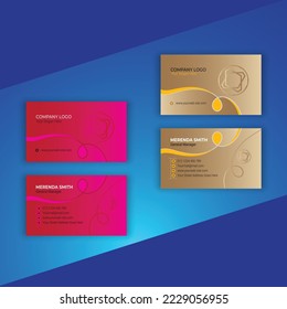 professional unique modern luxury custom business cards or visiting card design