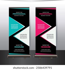 Professional unique Modern Roll up banner design template 