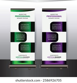 Professional unique Modern Roll up banner design template 