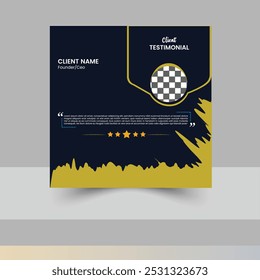 Profesional Y Diseño Testimonial Único