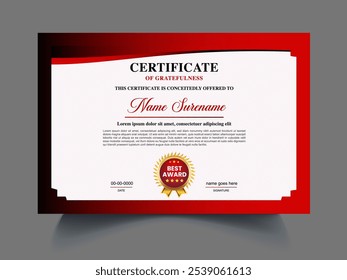 Professional uniquely businesses achievement Certificate design Template 