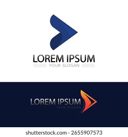 Logotipo de Vector de flecha ascendente de Profesional para finanzas e inversión
