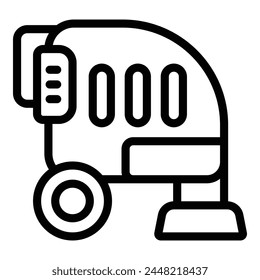 Professional vacuum cleaner icon outline vector. Dark auto. Broom clean