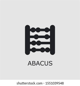 Professional vector abacus icon. Abacus symbol that can be used for any platform and purpose. High quality abacus illustration.