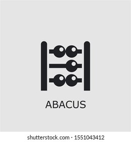 Professional vector abacus icon. Abacus symbol that can be used for any platform and purpose. High quality abacus illustration.