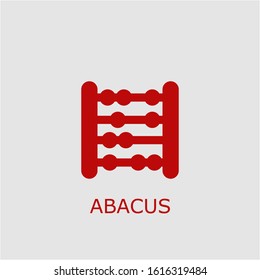 Professional vector abacus icon. Abacus symbol that can be used for any platform and purpose. High quality abacus illustration.