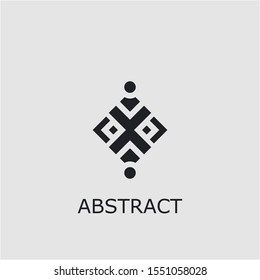 Professional vector abstract icon. Abstract symbol that can be used for any platform and purpose. High quality abstract illustration.