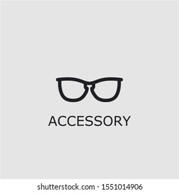 Professional vector accessory icon. Accessory symbol that can be used for any platform and purpose. High quality accessory illustration.