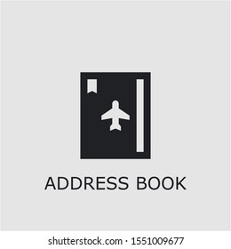Professional vector address book icon. Address book symbol that can be used for any platform and purpose. High quality address book illustration.