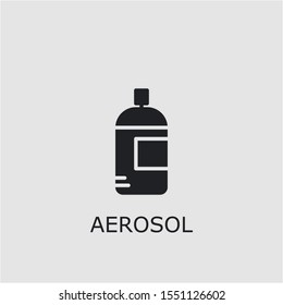 Professional vector aerosol icon. Aerosol symbol that can be used for any platform and purpose. High quality aerosol illustration.