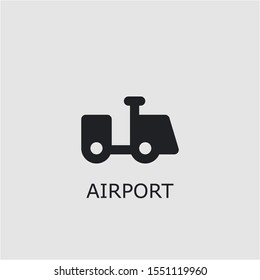 Professional vector airport icon. Airport symbol that can be used for any platform and purpose. High quality airport illustration.