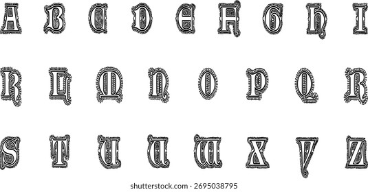 Professional Vector Alphabet logo design stock illustration. 